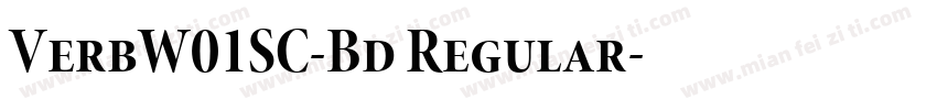 VerbW01SC-Bd Regular字体转换